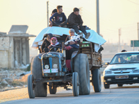 Under An Agreement With The Opposition, The Syrian Democratic Forces (SDF) Withdrew From The Neighborhoods Of Tal Rifaat And Several Nearby...