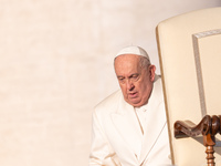 Pope Francis holds a weekly General Audience in St. Peter's Square in Vatican City, Vatican, on December 4, 2024. (