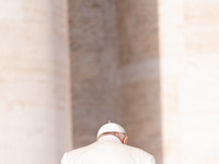 Pope Francis holds a weekly General Audience in St. Peter's Square in Vatican City, Vatican, on December 4, 2024. (