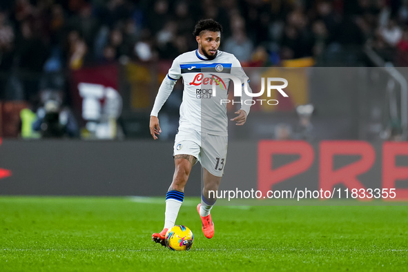 Ederson of Atalanta BC during the Serie A Enilive match between AS Roma and Atalanta BC at Stadio Olimpico on December 02, 2024 in Rome, Ita...