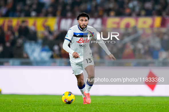 Ederson of Atalanta BC during the Serie A Enilive match between AS Roma and Atalanta BC at Stadio Olimpico on December 02, 2024 in Rome, Ita...