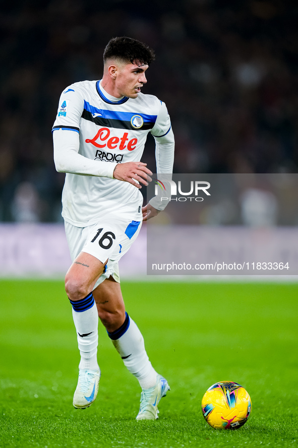 Raoul Bellanova of Atalanta BC during the Serie A Enilive match between AS Roma and Atalanta BC at Stadio Olimpico on December 02, 2024 in R...