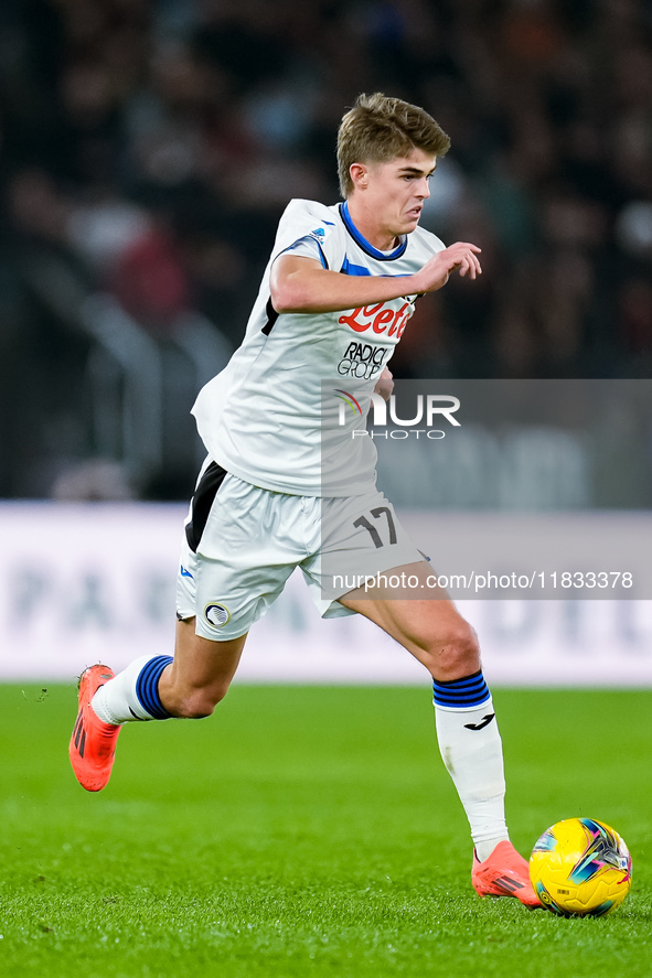 Charles De Ketelaere of Atalanta BC during the Serie A Enilive match between AS Roma and Atalanta BC at Stadio Olimpico on December 02, 2024...