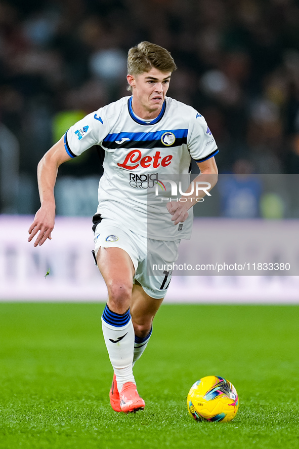 Charles De Ketelaere of Atalanta BC during the Serie A Enilive match between AS Roma and Atalanta BC at Stadio Olimpico on December 02, 2024...