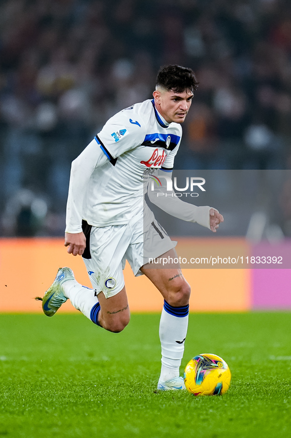 Raoul Bellanova of Atalanta BC during the Serie A Enilive match between AS Roma and Atalanta BC at Stadio Olimpico on December 02, 2024 in R...