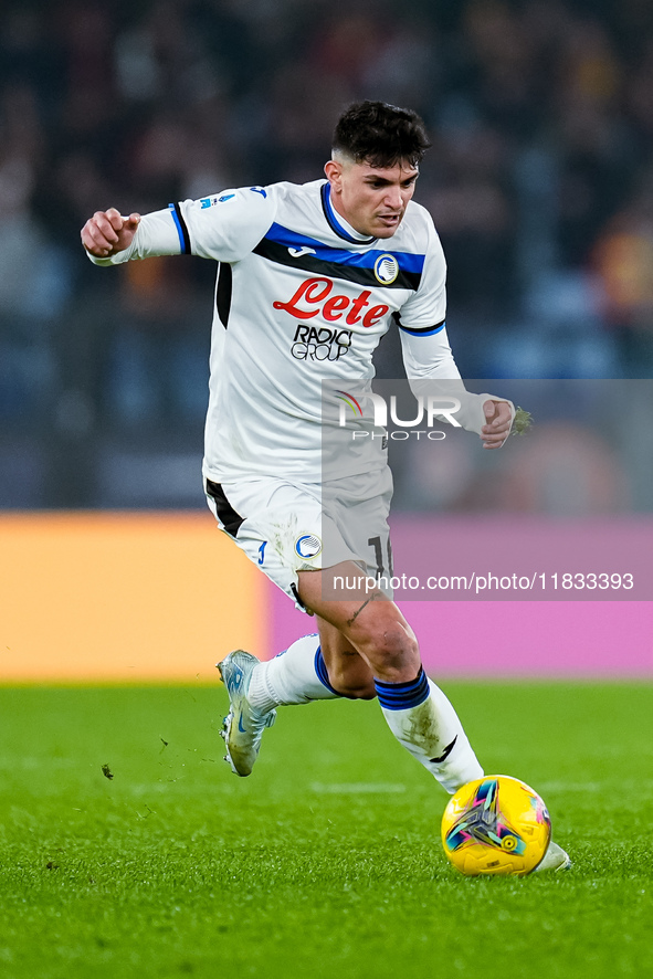 Raoul Bellanova of Atalanta BC during the Serie A Enilive match between AS Roma and Atalanta BC at Stadio Olimpico on December 02, 2024 in R...