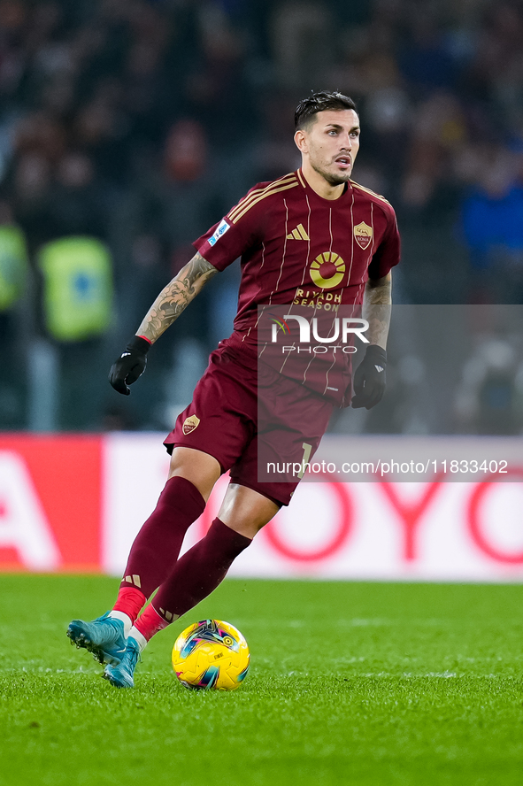 Leandro Paredes of AS Roma during the Serie A Enilive match between AS Roma and Atalanta BC at Stadio Olimpico on December 02, 2024 in Rome,...