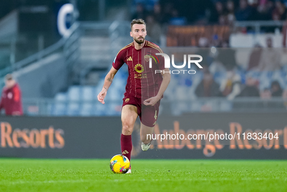 Bryan Cristante of AS Roma during the Serie A Enilive match between AS Roma and Atalanta BC at Stadio Olimpico on December 02, 2024 in Rome,...