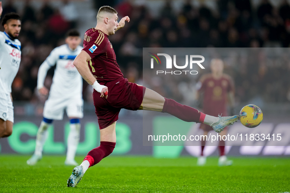 Artem Dovbyk of AS Roma during the Serie A Enilive match between AS Roma and Atalanta BC at Stadio Olimpico on December 02, 2024 in Rome, It...