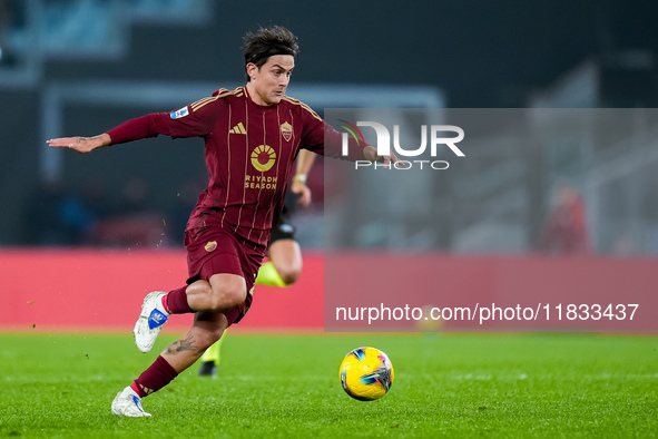 Paulo Dybala of AS Roma during the Serie A Enilive match between AS Roma and Atalanta BC at Stadio Olimpico on December 02, 2024 in Rome, It...