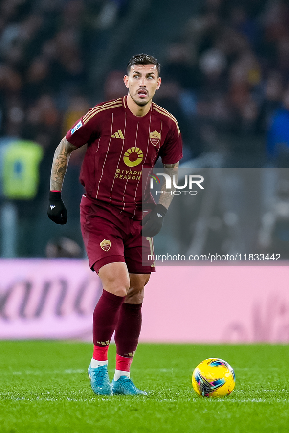 Leandro Paredes of AS Roma during the Serie A Enilive match between AS Roma and Atalanta BC at Stadio Olimpico on December 02, 2024 in Rome,...