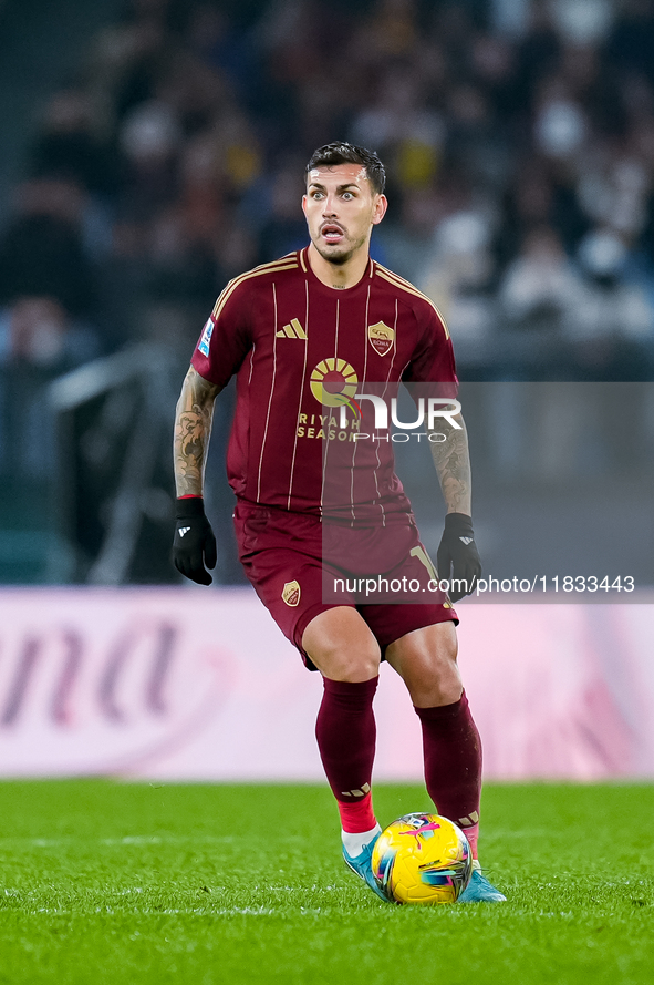 Leandro Paredes of AS Roma during the Serie A Enilive match between AS Roma and Atalanta BC at Stadio Olimpico on December 02, 2024 in Rome,...