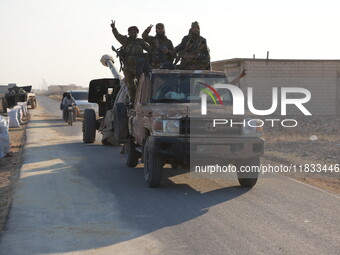 Rebels In Northwest Syria Seized Military Vehicles Belonging To The Regime Along The Route Toward Kweris Airport In The Eastern Countryside...