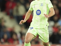 Dani Olmo attacking midfield of Barcelona and Spain during the La Liga match between RCD Mallorca and FC Barcelona at Estadi de Son Moix on...