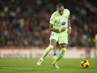 Raphinha right winger of Barcelona and Brazil controls the ball during the La Liga match between RCD Mallorca and FC Barcelona at Estadi de...