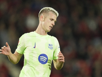 Dani Olmo attacking midfield of Barcelona and Spain during the La Liga match between RCD Mallorca and FC Barcelona at Estadi de Son Moix on...