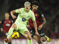 Dani Olmo attacking midfield of Barcelona and Spain during the La Liga match between RCD Mallorca and FC Barcelona at Estadi de Son Moix on...