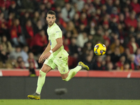 Ferran Torres left winger of Barcelona and Spain during the La Liga match between RCD Mallorca and FC Barcelona at Estadi de Son Moix on Dec...