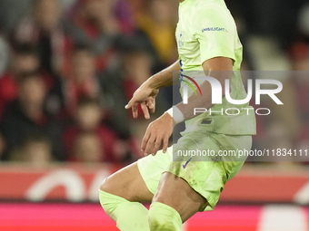 Ferran Torres left winger of Barcelona and Spain during the La Liga match between RCD Mallorca and FC Barcelona at Estadi de Son Moix on Dec...