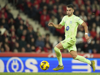 Ferran Torres left winger of Barcelona and Spain during the La Liga match between RCD Mallorca and FC Barcelona at Estadi de Son Moix on Dec...