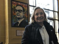 Former Chilean President Sebastian Pinera's wife, Cecilia Morel, arrives to pay tribute during an OAS regular meeting in Washington DC, USA,...