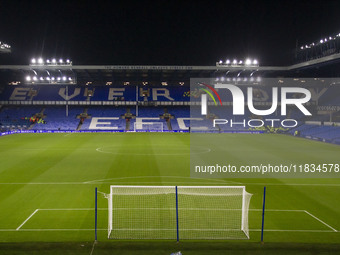 General view of Goodison Park during the Premier League match between Everton and Wolverhampton Wanderers at Goodison Park in Liverpool, Eng...