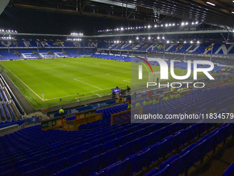 General view of Goodison Park during the Premier League match between Everton and Wolverhampton Wanderers at Goodison Park in Liverpool, Eng...