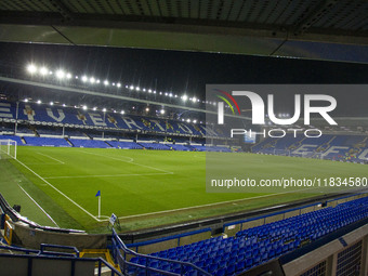 General view of Goodison Park during the Premier League match between Everton and Wolverhampton Wanderers at Goodison Park in Liverpool, Eng...