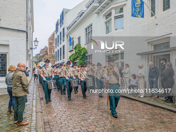 The annual Catholic City Procession takes place in Maastricht, Netherlands, on May 19, 2024. Processions are an age-old tradition and part o...