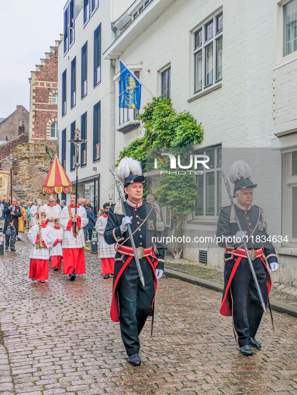 The annual Catholic City Procession takes place in Maastricht, Netherlands, on May 19, 2024. Processions are an age-old tradition and part o...