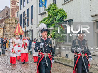 The annual Catholic City Procession takes place in Maastricht, Netherlands, on May 19, 2024. Processions are an age-old tradition and part o...