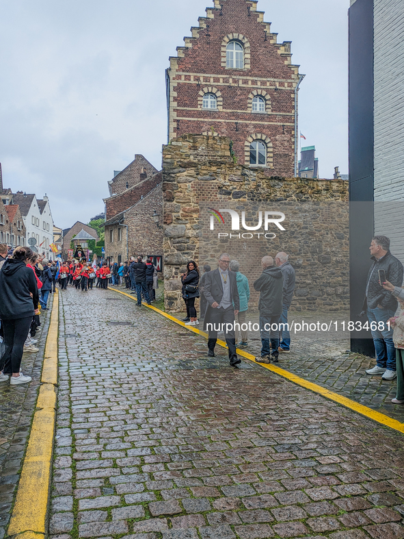 The annual Catholic City Procession takes place in Maastricht, Netherlands, on May 19, 2024. Processions are an age-old tradition and part o...