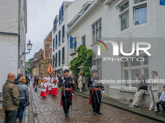 The annual Catholic City Procession takes place in Maastricht, Netherlands, on May 19, 2024. Processions are an age-old tradition and part o...