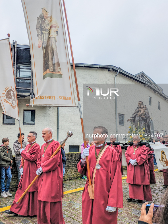 The annual Catholic City Procession takes place in Maastricht, Netherlands, on May 19, 2024. Processions are an age-old tradition and part o...