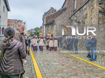 The annual Catholic City Procession takes place in Maastricht, Netherlands, on May 19, 2024. Processions are an age-old tradition and part o...