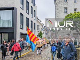 The annual Catholic City Procession takes place in Maastricht, Netherlands, on May 19, 2024. Processions are an age-old tradition and part o...