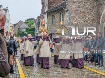 The annual Catholic City Procession takes place in Maastricht, Netherlands, on May 19, 2024. Processions are an age-old tradition and part o...