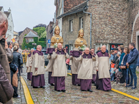 The annual Catholic City Procession takes place in Maastricht, Netherlands, on May 19, 2024. Processions are an age-old tradition and part o...