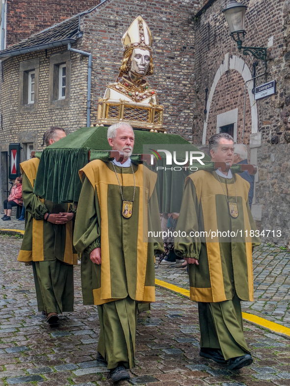 The annual Catholic City Procession takes place in Maastricht, Netherlands, on May 19, 2024. Processions are an age-old tradition and part o...