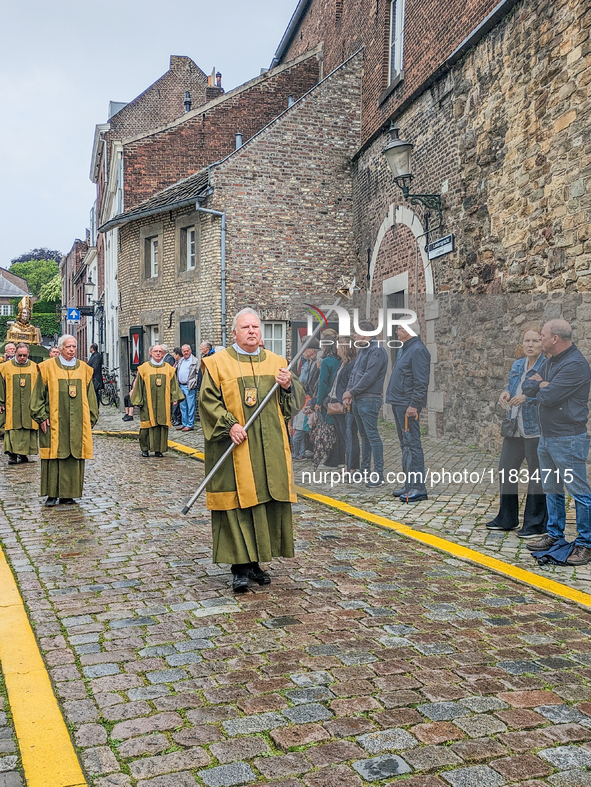 The annual Catholic City Procession takes place in Maastricht, Netherlands, on May 19, 2024. Processions are an age-old tradition and part o...