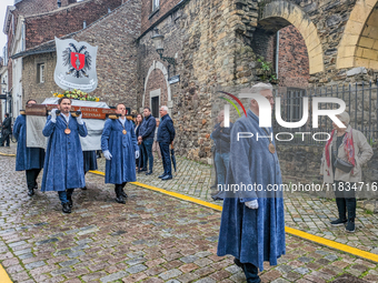 The annual Catholic City Procession takes place in Maastricht, Netherlands, on May 19, 2024. Processions are an age-old tradition and part o...