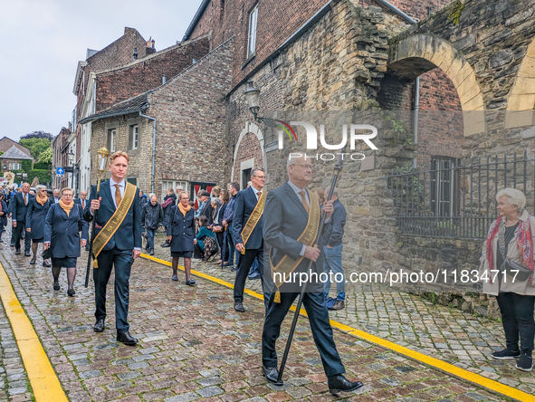 The annual Catholic City Procession takes place in Maastricht, Netherlands, on May 19, 2024. Processions are an age-old tradition and part o...