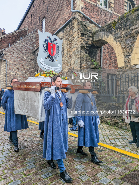 The annual Catholic City Procession takes place in Maastricht, Netherlands, on May 19, 2024. Processions are an age-old tradition and part o...