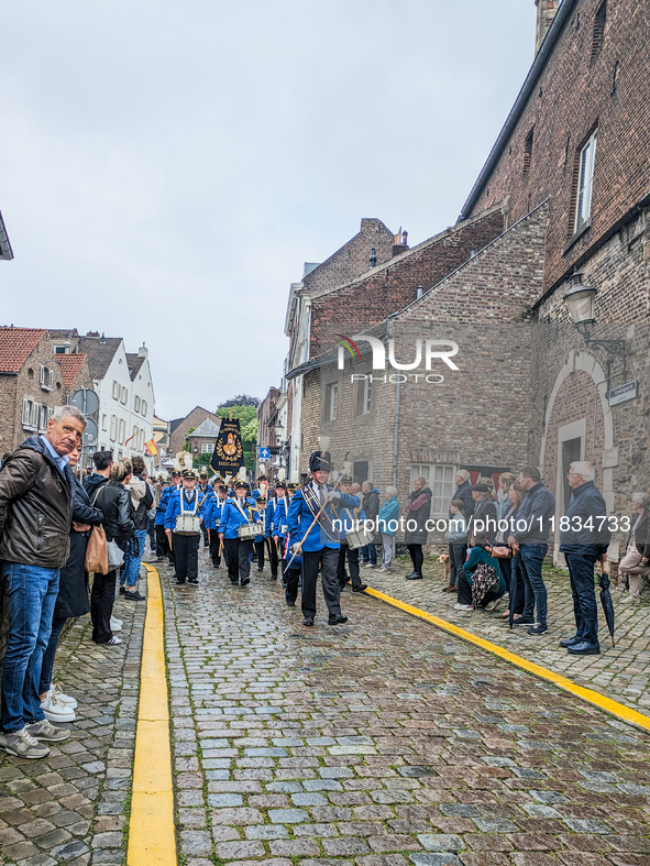 The annual Catholic City Procession takes place in Maastricht, Netherlands, on May 19, 2024. Processions are an age-old tradition and part o...