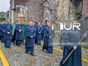 The annual Catholic City Procession takes place in Maastricht, Netherlands, on May 19, 2024. Processions are an age-old tradition and part o...