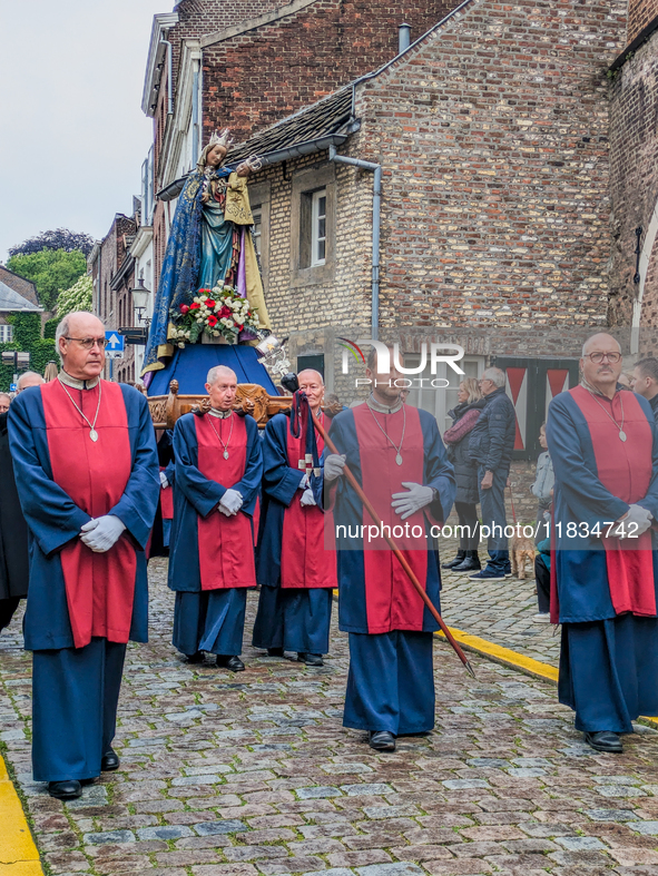 The annual Catholic City Procession takes place in Maastricht, Netherlands, on May 19, 2024. Processions are an age-old tradition and part o...