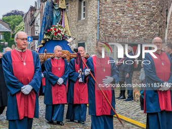 The annual Catholic City Procession takes place in Maastricht, Netherlands, on May 19, 2024. Processions are an age-old tradition and part o...