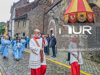 The annual Catholic City Procession takes place in Maastricht, Netherlands, on May 19, 2024. Processions are an age-old tradition and part o...