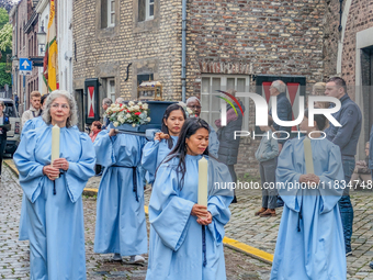 The annual Catholic City Procession takes place in Maastricht, Netherlands, on May 19, 2024. Processions are an age-old tradition and part o...