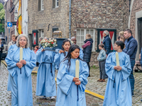 The annual Catholic City Procession takes place in Maastricht, Netherlands, on May 19, 2024. Processions are an age-old tradition and part o...